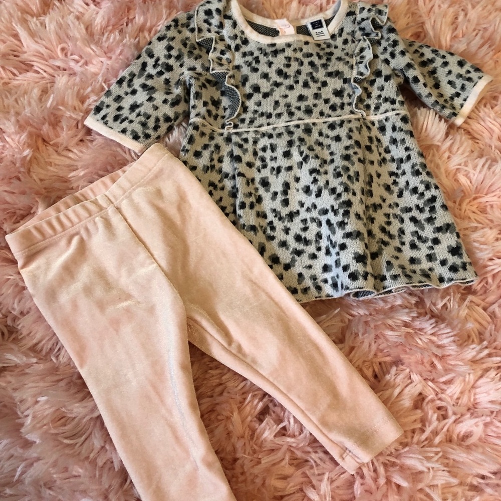 Janie and Jack sweater and leggings set